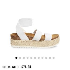 brand new white espadrilles